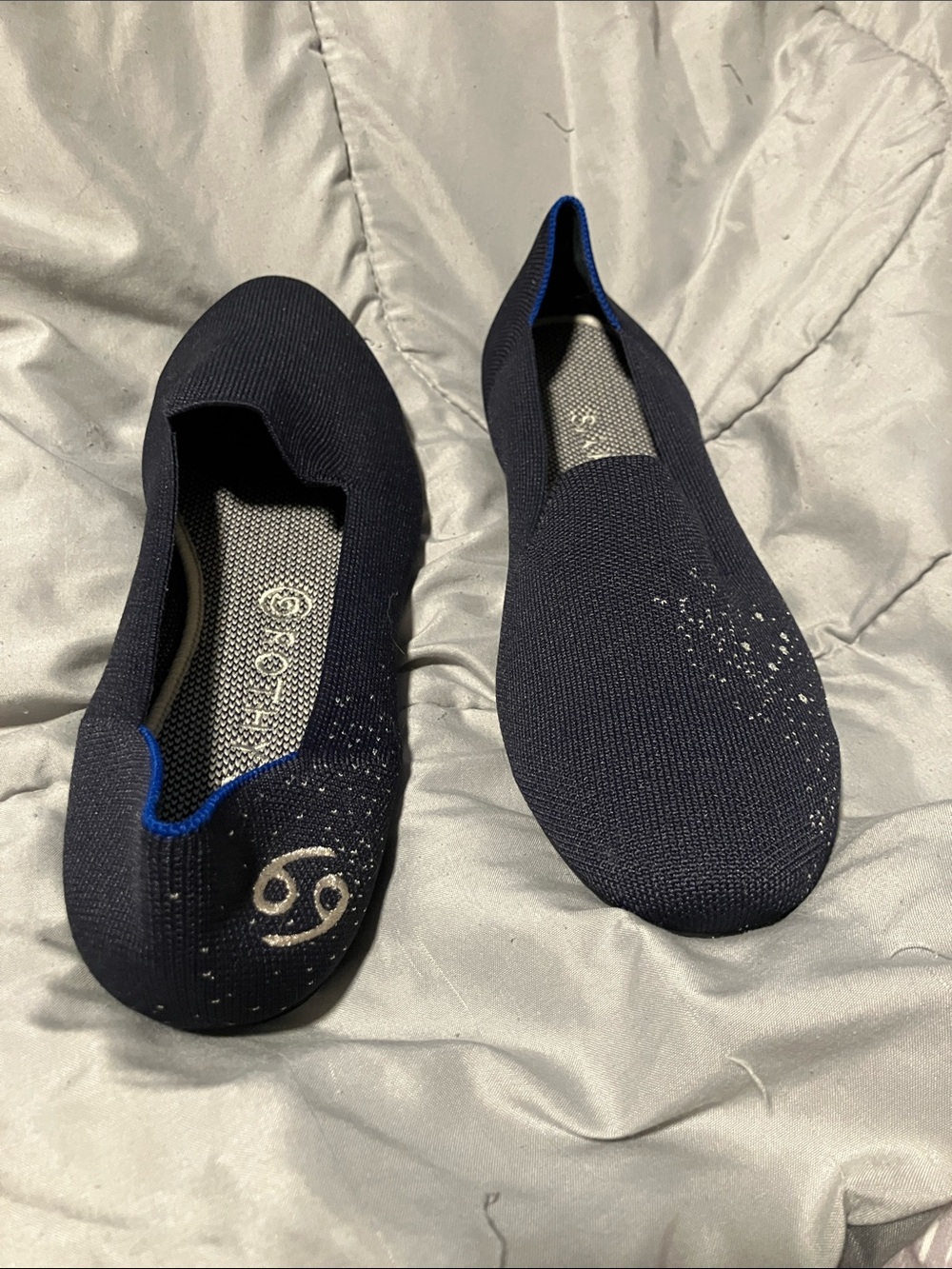 Rothys Knit Slip-On Flats special zodiac edition 69 Cancer symbol sz 11